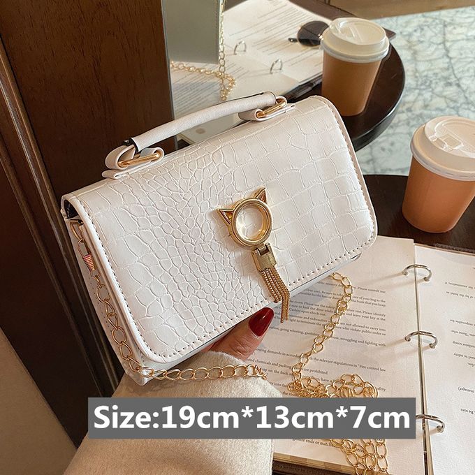 Sac à Main Blanc en Cuir PU