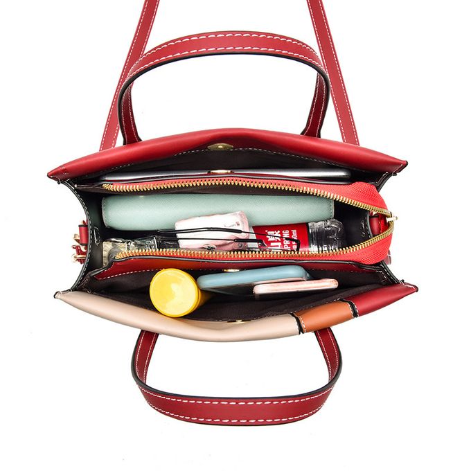 Sac à Main Polyvalent Rouge pour Femme