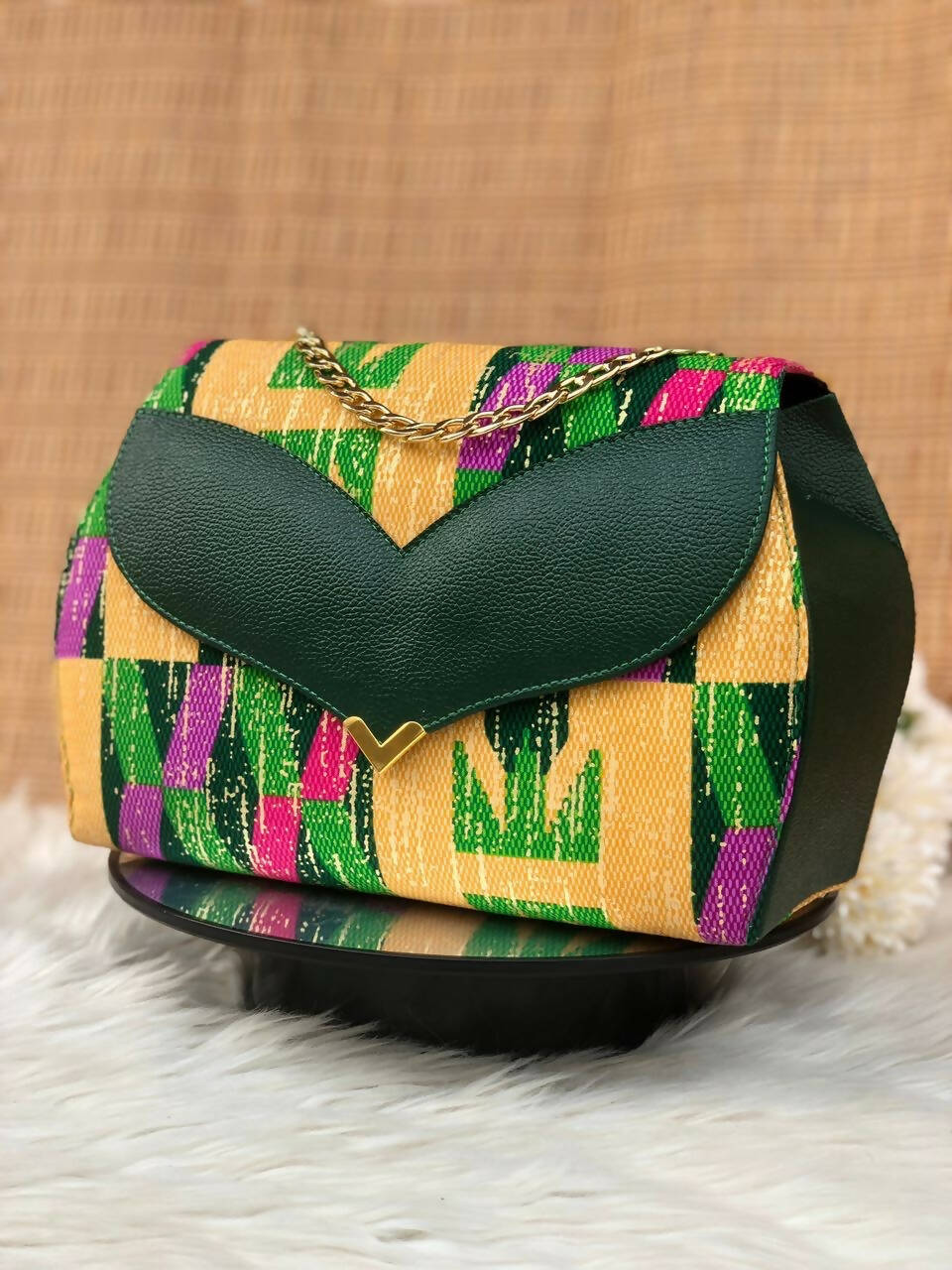 Sac à Mains en Pagne Africain