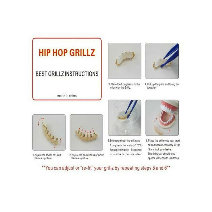 Dentier Hip Hop en Or
