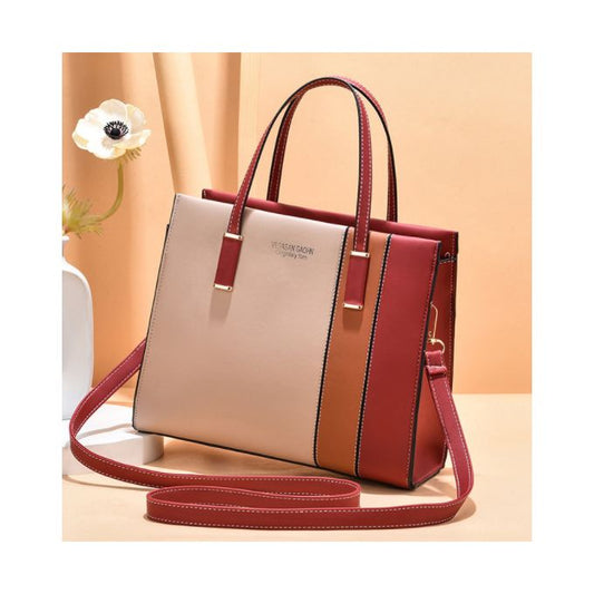 Sac à Main Polyvalent Rouge pour Femme