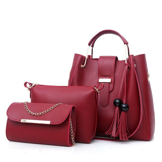 Ensemble de Sac à Main pour Femmes - rouge