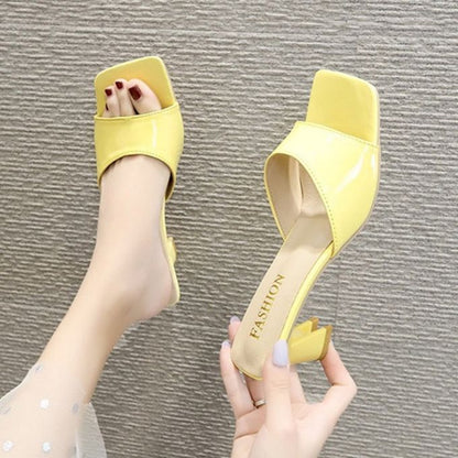 Sandales à Talons Hauts - jaune