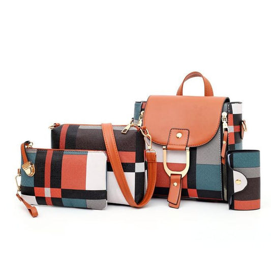 Ensemble 4 en 1 Sacs à main multicolore