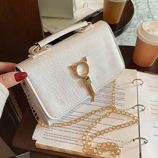 Sac à Main Blanc en Cuir PU