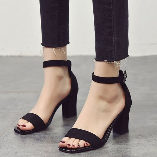 chaussures à Talons Hauts Habillées pour Femmes - Noir