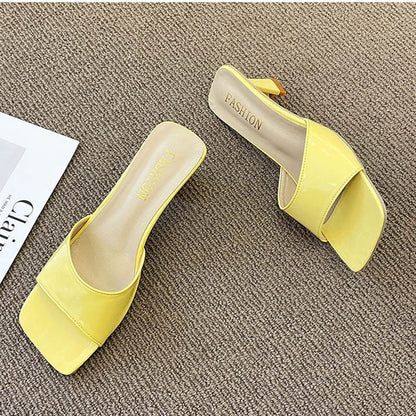 Sandales à Talons Hauts - jaune