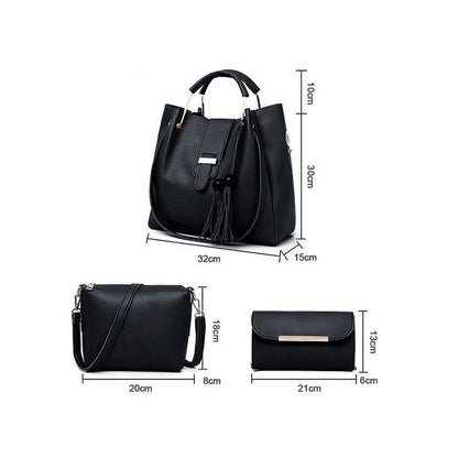 Ensemble de Sac à Main pour Femmes - Noir