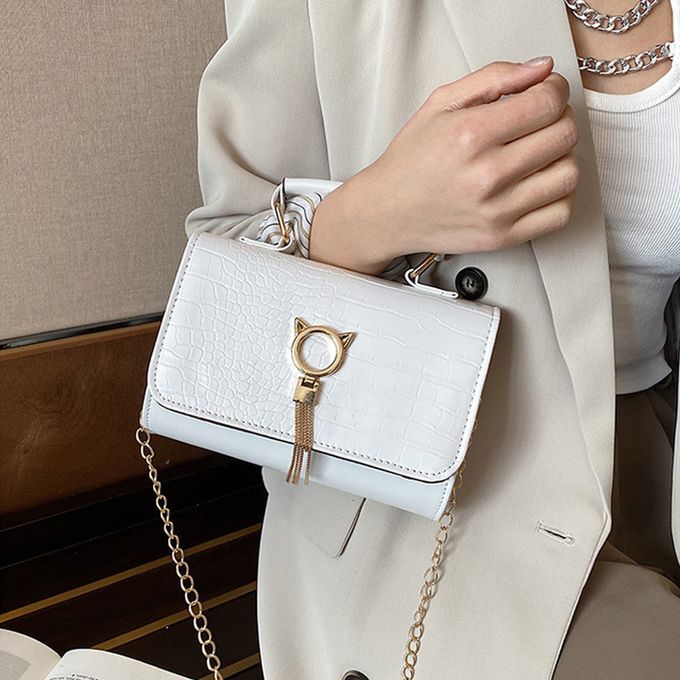 Sac à Main Blanc en Cuir PU