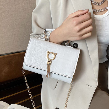 Sac à Main Blanc en Cuir PU