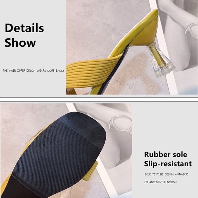 Sandales à Talons jaune