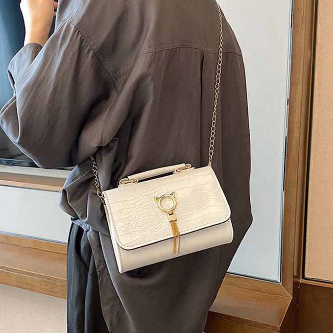 Sac à Main Blanc en Cuir PU