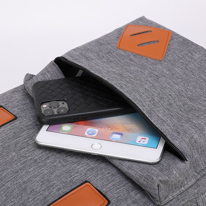 Ensemble 3 en 1 de Sacs à Dos pour Ordinateur Portable - Gris