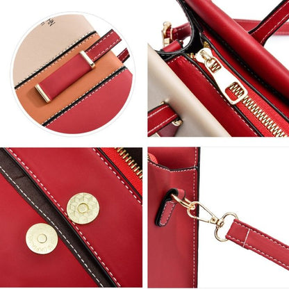 Sac à Main Polyvalent Rouge pour Femme