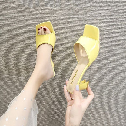 Sandales à Talons Hauts - jaune