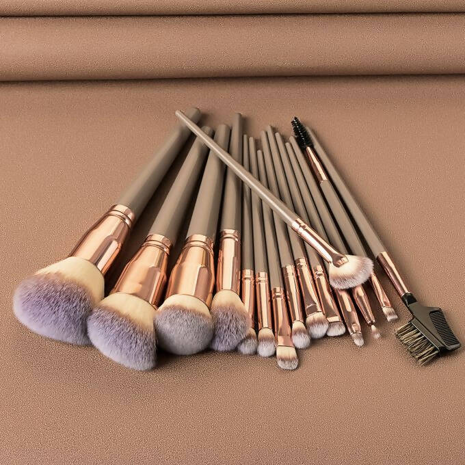 Ensemble de Pinceaux de Maquillage Pro - 15 Pièces