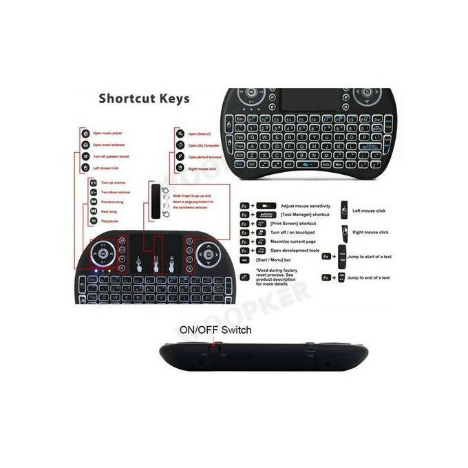 Clavier Air Mouse Sans Fil I8 Multifonction