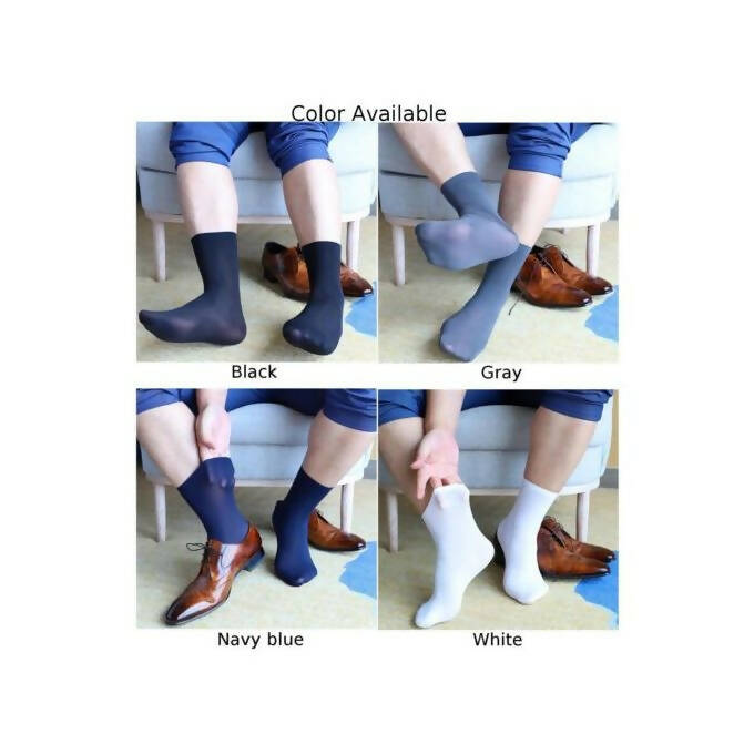 Chaussettes d'Affaires Ultra-Fines pour Hommes (6 Paires)