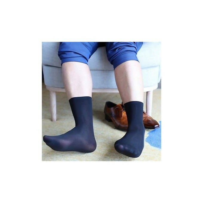 Chaussettes d'Affaires Ultra-Fines pour Hommes (6 Paires)